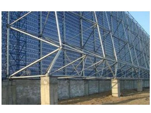 儋州环保扫风墙网架工程